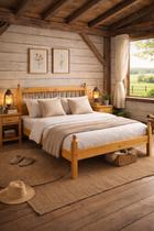 Cama Casal Naturalle Madeira de Pinus Cama Casal Naturalle Madeira de Pinus