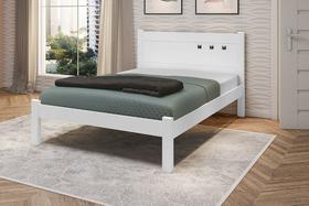 Cama Casal Paola II Branco - Framar Móveis