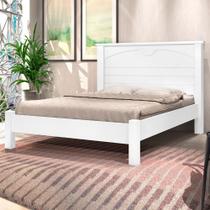 Cama Casal para Colchão de 138cm - J&A Lion - Branco