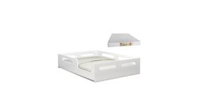 Cama casal potente montessori branca com colchão d33