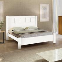 Cama Casal Premium 100% Mdf Branco