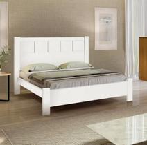 Cama Casal Primícia 100%MDF Branco - D Doro Móveis Cama Casal Primícia 100%MDF Branco - D Doro Móveis