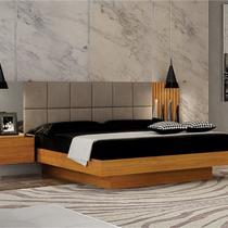 Cama Casal/queen Cabeceira com 2 Mesas de Apoio Braga Cama Casal/queen Cabeceira com 2 Mesas de Apoio Braga