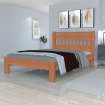 Cama Casal Queen Size Antares Madeira Maciça Angelim Pedra/Tauari Mel Cama Casal Queen Size Antares Madeira Maciça Angelim Pedra/Tauari Mel