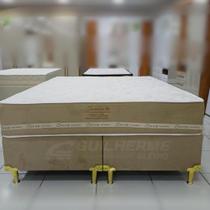 Cama Casal QueenSize Molas Ensacadas Conjunto Base Colchão JASMIM 158x198