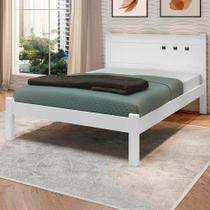 Cama Casal Reforçada MDF Branco Framar