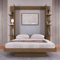 Cama Casal Vancouver Articulável 8 Prateleiras Mel - Art In Móveis Cama Casal Vancouver Articulável 8 Prateleiras Mel - Art In Móveis