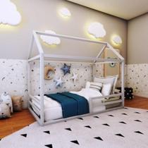 Cama Casinha Infantil Ludika Mobilia Prata Fina