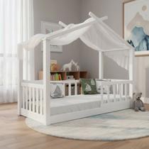 Cama Casinha Infantil Montessori De Madeira Maciça Eucalipto