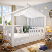Cama Casinha Infantil Montessori De Madeira Maciça Eucalipto