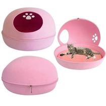Cama Casinha Toca Grande Caminha Casa Para Gatos Pets Com Almofada Super Suspensa Macia Modelo Rede Redinha Redonda Brinquedo