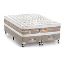 Cama Castor Queen Silver Star Air Double Face Pocket 158x198x61 + Box Castor Bege