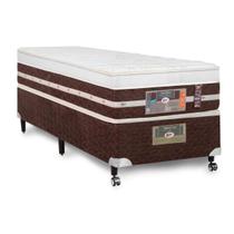 Cama Castor Solteiro Silver Star Air One Face Pocket Hibrido 88x188x59 + Box Castor