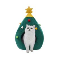 Cama Caverna Quente De Pelúcia Para Gatos E Cães De Natal, Removível E Lavável, Suprimentos Para Cama Caverna Quente De Pelúcia Para Gatos E Cães De Natal, Removível E Lavável, Suprimentos Para