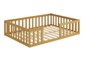 Cama Cercadinho De Chão Casal Nogueira Nemargi