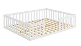 Cama Cercadinho De Chão Queen Branco Nemargi