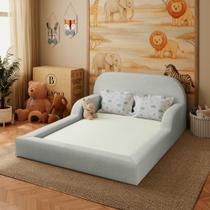 Cama Colchão Casal Montessoriana Infantil Proteção Lateral