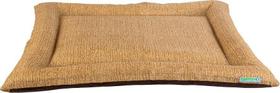 Cama colchonete conforto luxo com zipper, cor bege Cama colchonete conforto luxo com zipper, cor bege