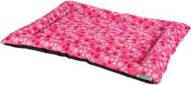 Cama colchonete conforto luxo com zipper, cor rosa com ossinho Cama colchonete conforto luxo com zipper, cor rosa com ossinho