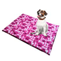 Cama Colchonete P/ Cães Estampado. Capa Sai M 70x50 Impermeável Embaixo Tecido Confortavel