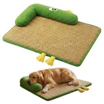 Cama Colchonete Pet 75x55cm Lavável Zíper Fundo Impermeável Trama Fresca