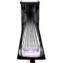 Cama Colgante Hamaca para Gatos Macramé Sdjazl Negra