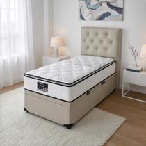 Cama Com Baú Solteiro E Cabeceira + Colchão Doss Sankonfort Colchão Branco-cama E Cabeceira Escolher Cor No Chat Cama Com Baú Solteiro E Cabeceira + Colchão Doss Sankonfort Colchão Branco-cama E Cabeceira Escolher Cor No Chat