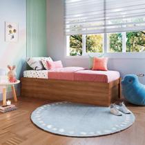 Cama Com Baú Solteiro Nogal Istambul Art In Móveis Cama Com Baú Solteiro Nogal Istambul Art In Móveis