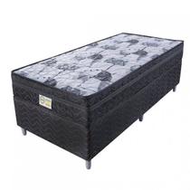 Cama com Box Solteiro Imperial Black 0,88x1,88x0,53cm Molas