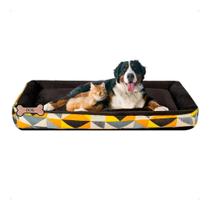 Cama Confortável Xg Extra Grande 100% Al Triangulo Amarelo Cama Confortável Xg Extra Grande 100% Al Triangulo Amarelo