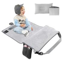 Cama de avião de viagem para crianças Wsoaam Kids Extender Sea Grey Cama de avião de viagem para crianças Wsoaam Kids Extender Sea Grey