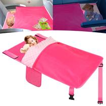 Cama de avião e cobertor GoCozy Toddler com livro de adesivos rosa Cama de avião e cobertor GoCozy Toddler com livro de adesivos rosa
