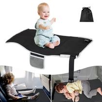 Cama de avião infantil FOTN Kids Seat Extender Cama de viagem preta Cama de avião infantil FOTN Kids Seat Extender Cama de viagem preta