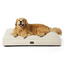 Cama de cachorro Bedsure impermeável para cães extra grandes Ivory XL