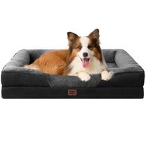 Cama de cachorro EHEYCIGA Memory Foam para cães grandes com forro impermeável
