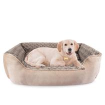 Cama de cachorro JOEJOY Retangular para cães pequenos, médios e grandes, bege Cama de cachorro JOEJOY Retangular para cães pequenos, médios e grandes, bege