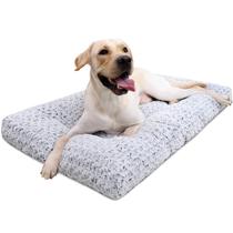 Cama de cachorro KSIIA Deluxe, de pelúcia, lavável para cães grandes (35x23 polegadas) Cama de cachorro KSIIA Deluxe, de pelúcia, lavável para cães grandes (35x23 polegadas)