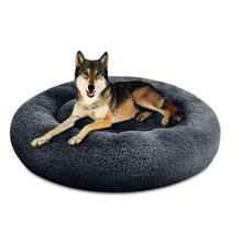 Cama de cachorro SAVFOX Plush Calming Donut lavável para cães pequenos