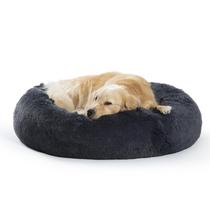 Cama de cachorro SAVFOX Plush Calming Donut lavável para cães pequenos Cama de cachorro SAVFOX Plush Calming Donut lavável para cães pequenos
