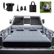 Cama de caminhonete Air Mattress hufaut Camping em tamanho real cinza
