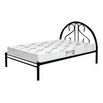 Cama De Casal 100% Aço Preta Estilo Luxo Estrado em Aço 022 Cama De Casal 100% Aço Preta Estilo Luxo Estrado em Aço 022