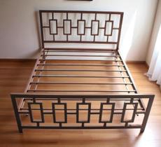 CAMA DE CASAL 138x188 EM AÇO ESTILO INDUSTRIAL ESTRUTURA REFORÇADA CA01 CAMA DE CASAL 138x188 EM AÇO ESTILO INDUSTRIAL ESTRUTURA REFORÇADA CA01
