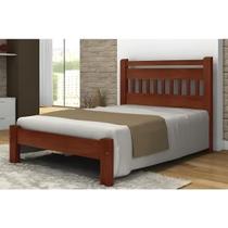 Cama de Casal Antares de Madeira Maciça Angelim Pedra/Tauari Castanho Cama de Casal Antares de Madeira Maciça Angelim Pedra/Tauari Castanho