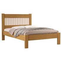 Cama de Casal Bela em Mdf 199x145cm Off White Nature Milani Movelaria Cama de Casal Bela em Mdf 199x145cm Off White Nature Milani Movelaria