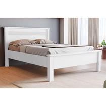 Cama de Casal Bercelona Branco - Conquista