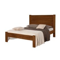 Cama de Casal Box Lara Madeira Maciça Vintage Retrô Reforçada Alta Qualidade Castanho Cama de Casal Box Lara Madeira Maciça Vintage Retrô Reforçada Alta Qualidade Castanho