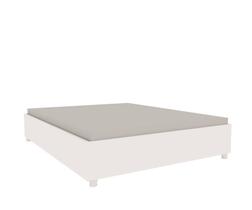 Cama de casal box mdf 1,44m - Monaco-Neve - Tcil Móveis