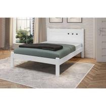 Cama de Casal Branca Paola II Framar Cama de Casal Branca Paola II Framar