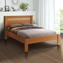 Cama De Casal Com Cabeceira 100% MDF Nature Off White Savao Shop Jm