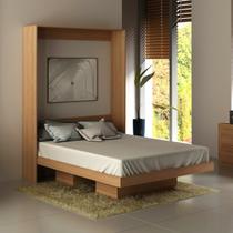 Cama de Casal Dobrável 147x198cm Amêndoa Tecno Mobili Cama de Casal Dobrável 147x198cm Amêndoa Tecno Mobili